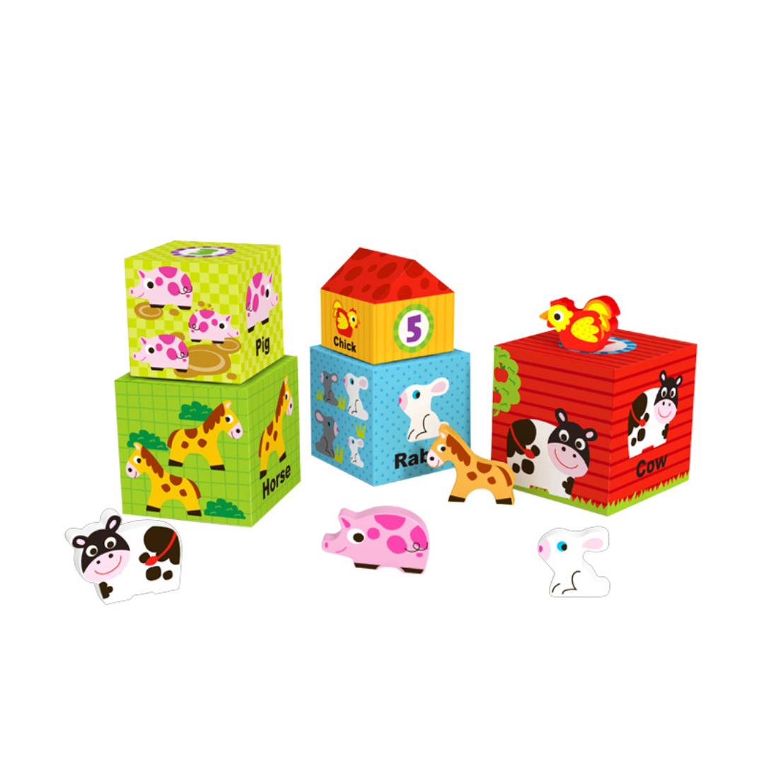 Cajas Apilables de Animales