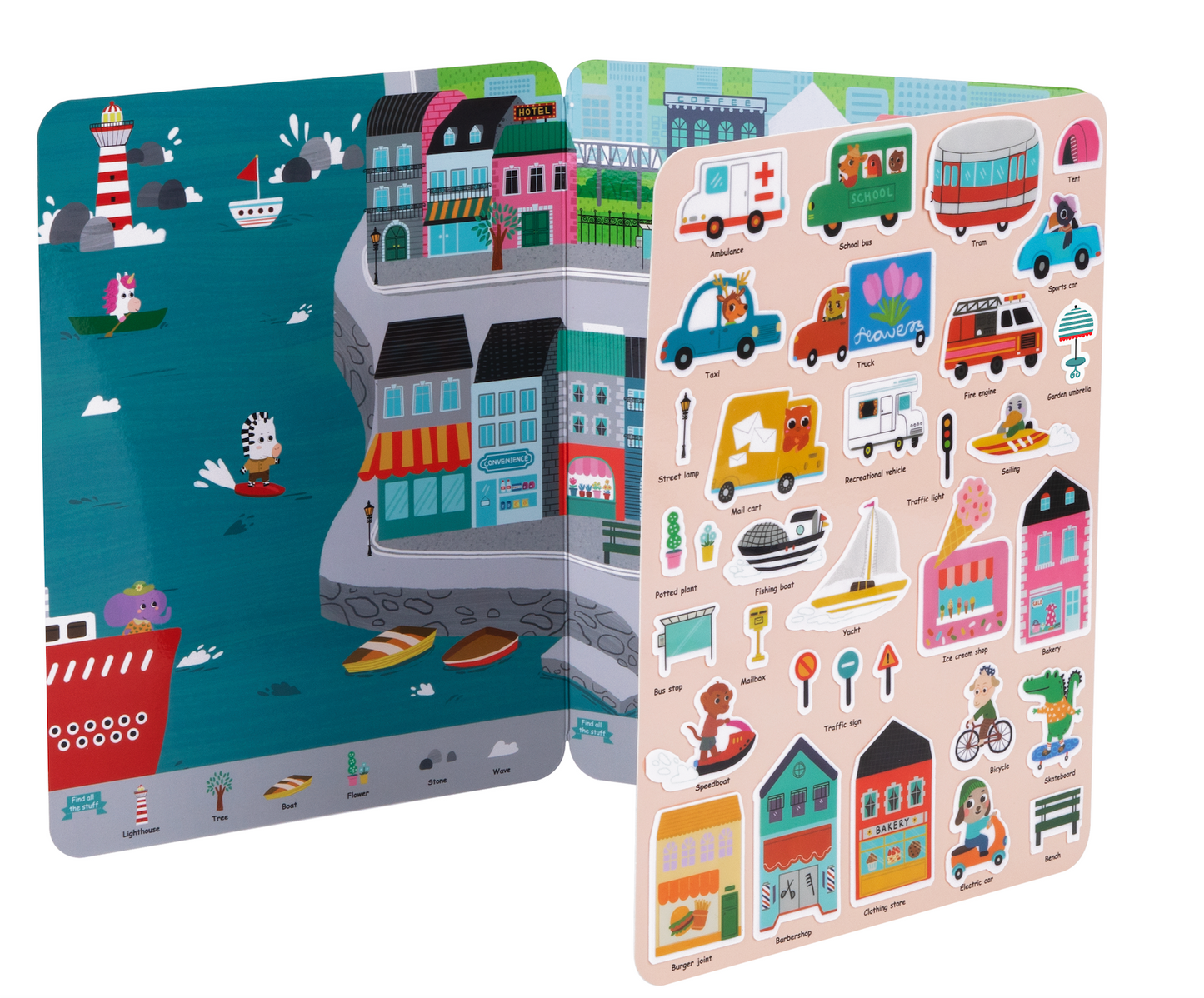 Libro de stickers de silicone - LA CIUDAD