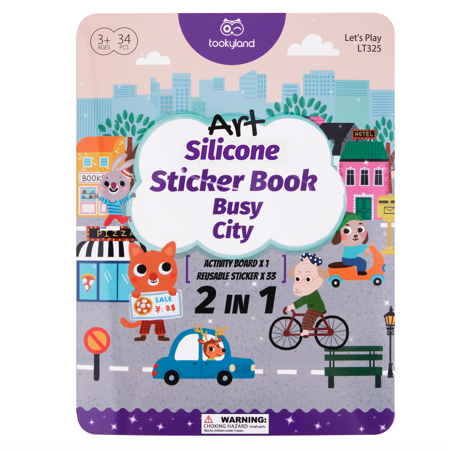 Libro de stickers de silicone - LA CIUDAD