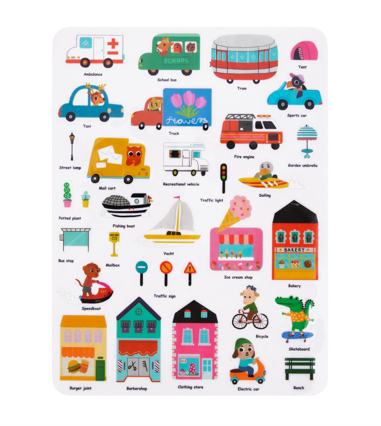 Libro de stickers de silicone - LA CIUDAD