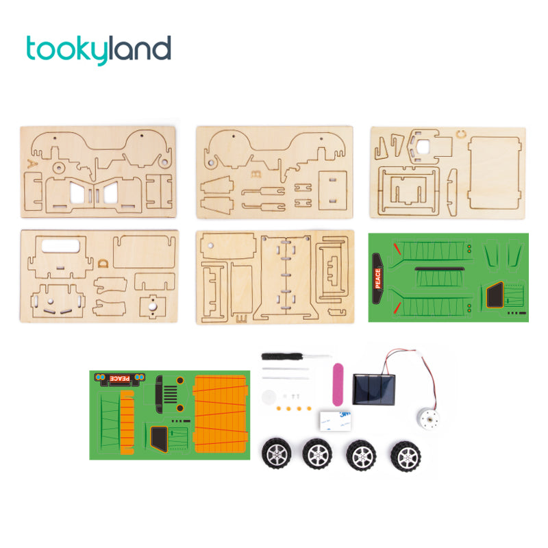 Kit DIY 3D Carros de madera - Camión solar