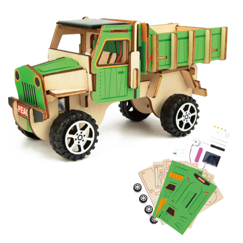 Kit DIY 3D Carros de madera - Camión solar